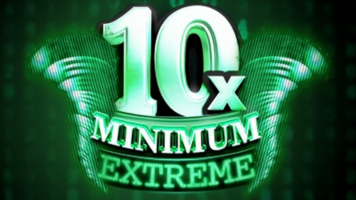 Tampilan antarmuka slot 10x Minimum Extreme dengan desain retro
